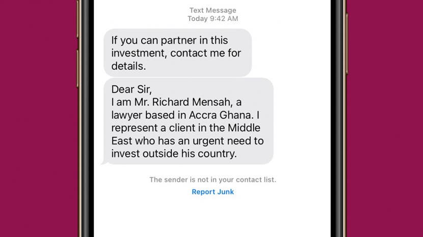 How To Report Block Spam Text Messages On Iphone For more about blocking callers and folks that message or facetime, see this post how to block unknown numbers tap view all outlook settings. report block spam text messages on iphone