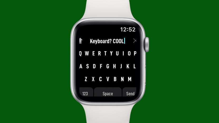 how to type a 0 on apple watch