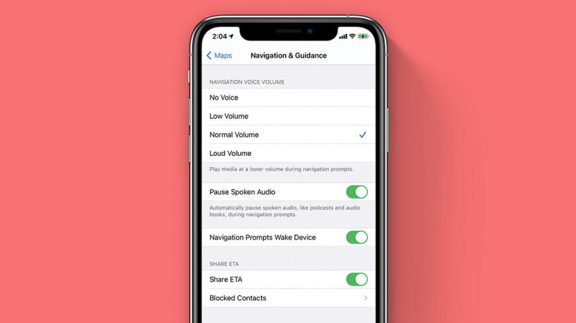 Change Apple Maps Voice Volume or Turn It Off (iOS 16)