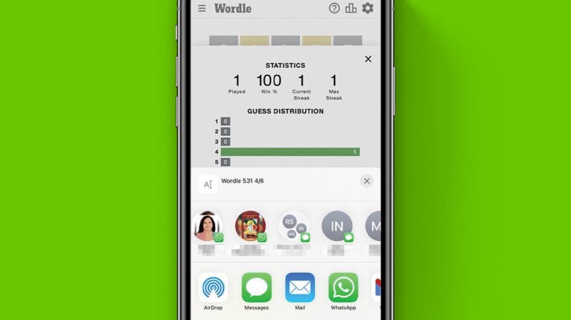 Chia sẻ kết quả từ trò chơi Wordle trên iPhone & iPad trở nên dễ dàng hơn bao giờ hết. Với những tính năng chia sẻ mới, bạn có thể chia sẻ kết quả của mình với tất cả mọi người chỉ với một cú chạm tay. Tham khảo bài viết của chúng tôi tại đây. 