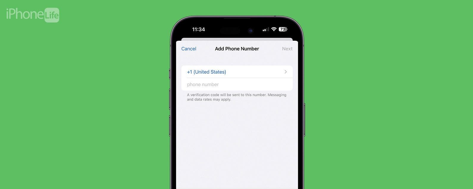 can i change my phone number in iphone settings