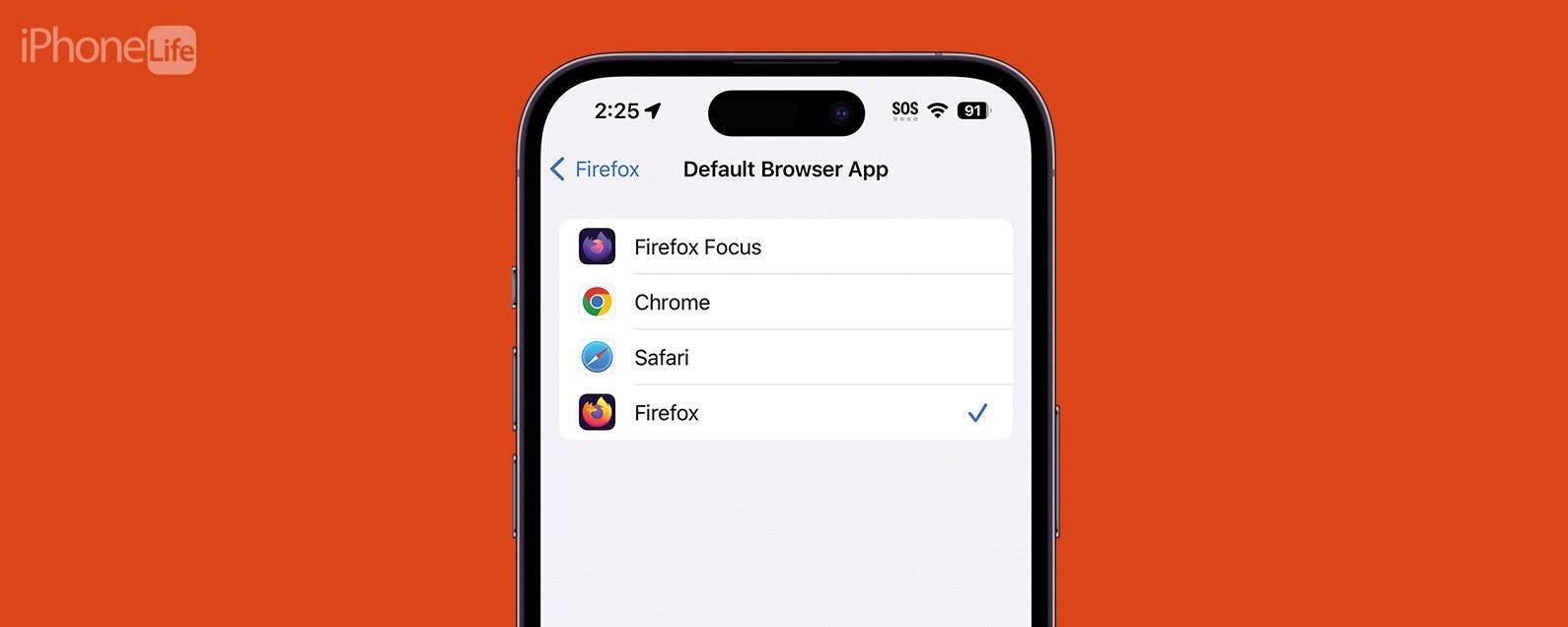 set up safari as default browser iphone