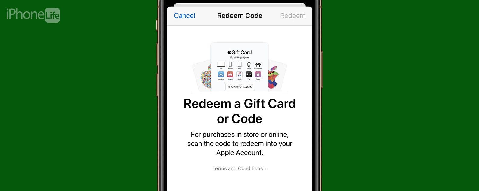 How to Apply a Gift Card Code to