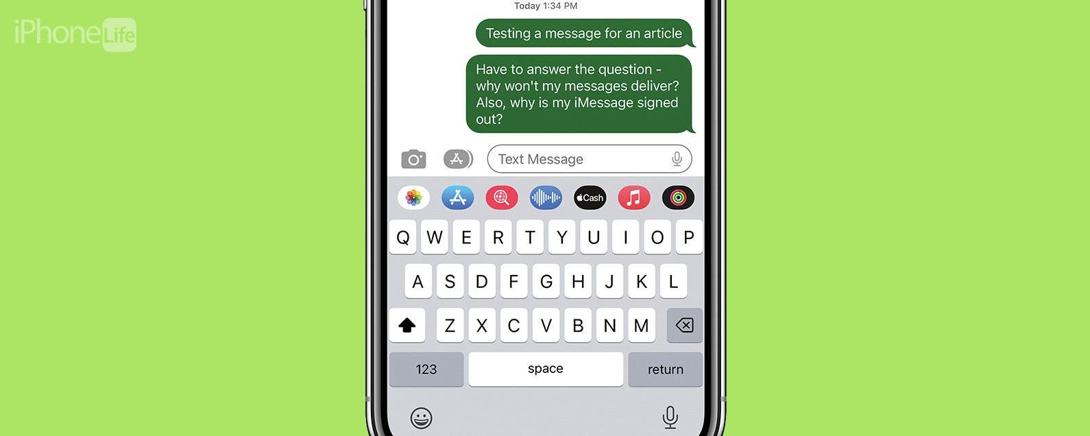 why does my imessage keep switching to text message