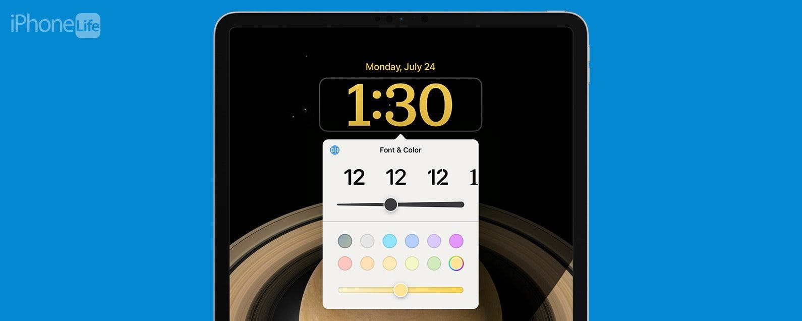 customize lock screen ipad not working
