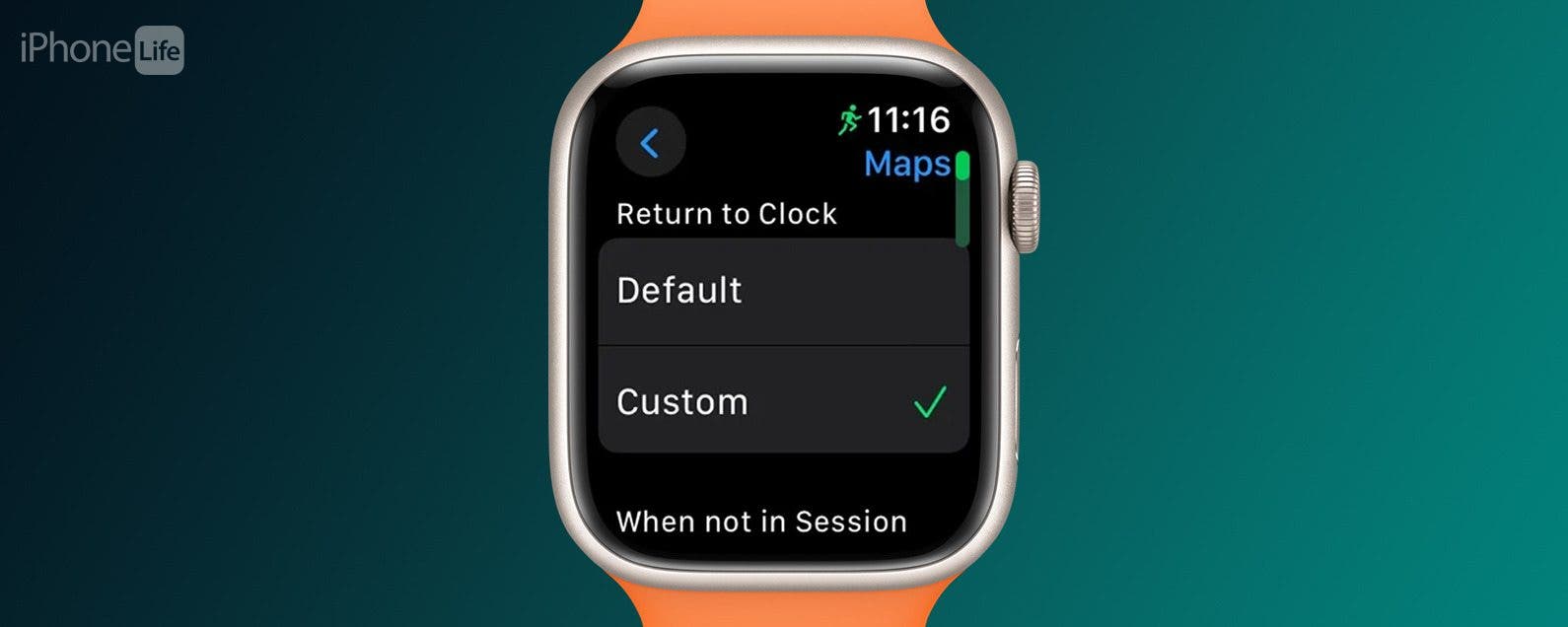How to Customize Return to Clock Face by App on Apple Watch