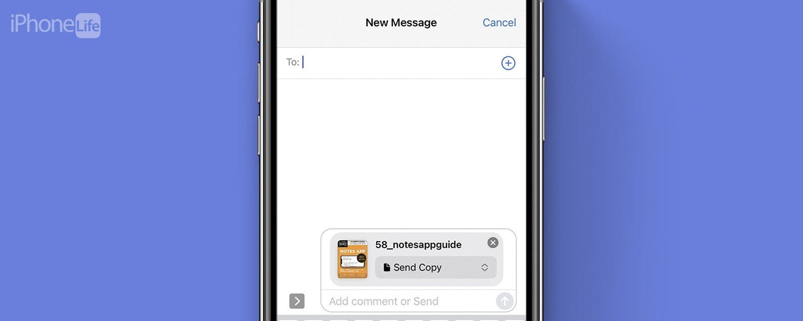 how to send a pdf file via text message on iphone