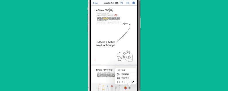 How to Edit a PDF on iPhone & iPad Using the Files App