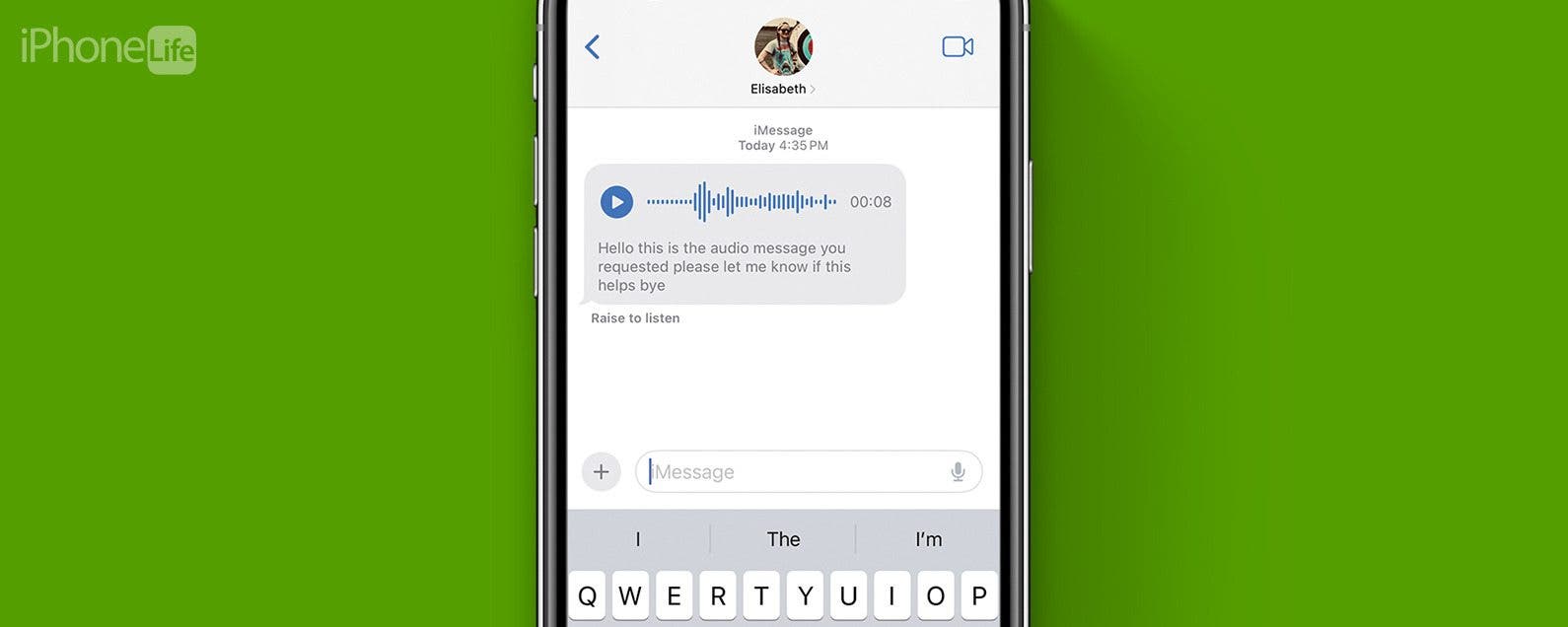 View a Transcript of Audio Messages (iOS 17)