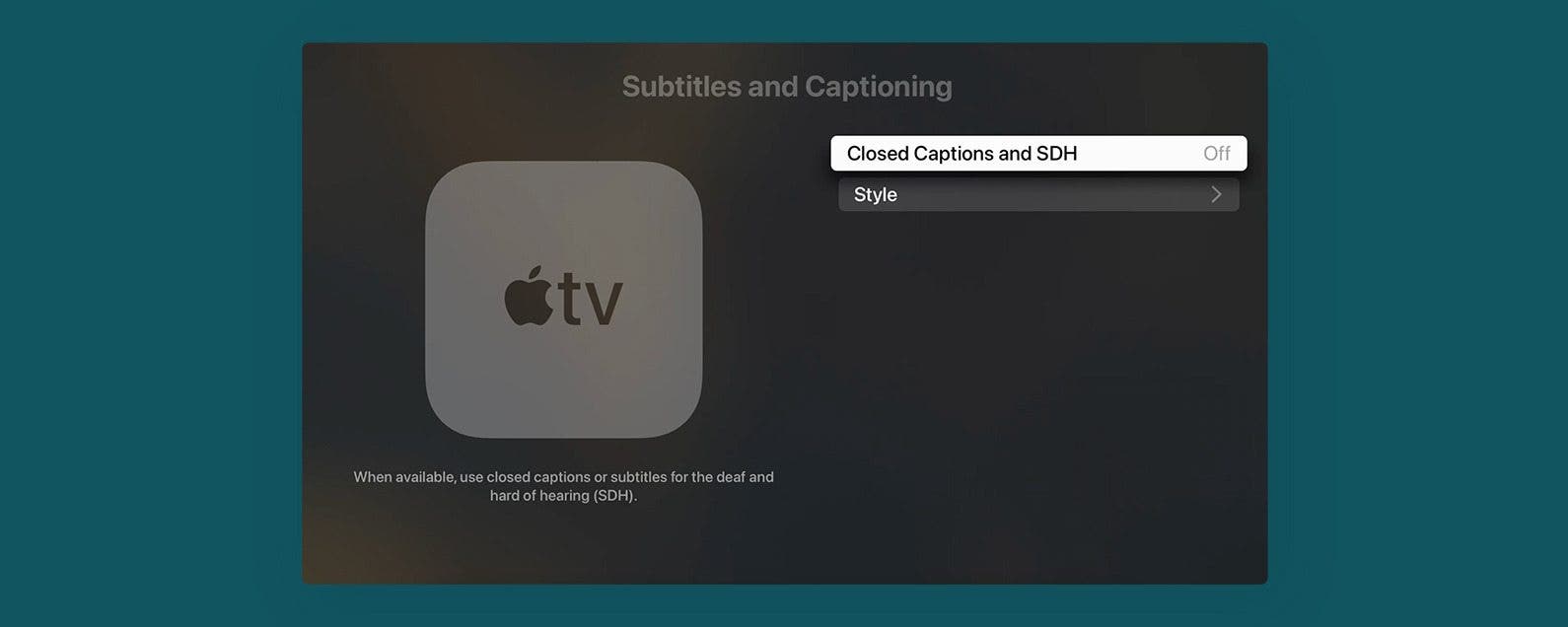 How to Turn On Subtitles on Apple TV