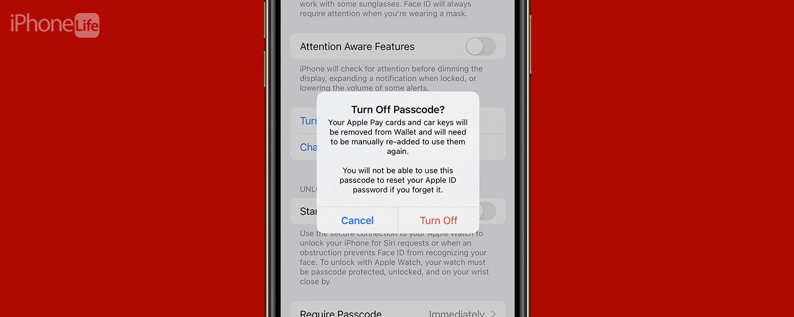 How to Turn Off Passcode on iPhone