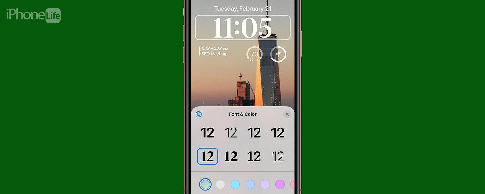 Как сменить шрифт часов на экране блокировки iPhone в iOS 16