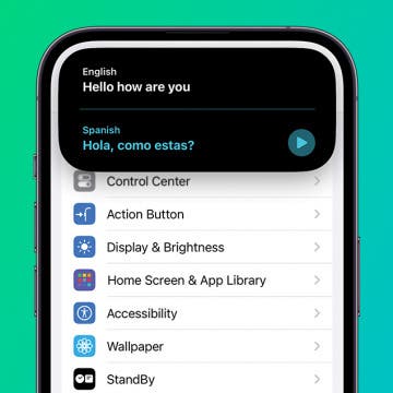 Use iPhone 15 Action Button to Translate