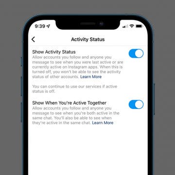Instagram active status top image