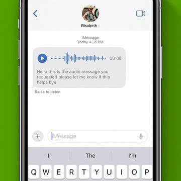 View a Transcript of Audio Messages (iOS 17)