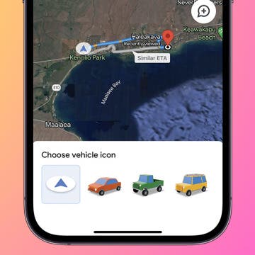 change vehicle icon in google maps top image