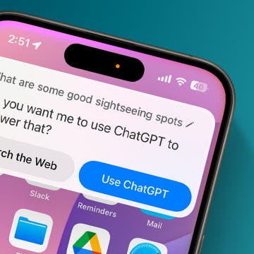 Use ChatGPT with Siri on iOS 18.2