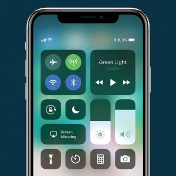iPhone Control Center top image