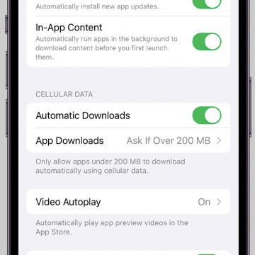 How to Use Cellular Data for Automatic App Downloads (iOS 17)