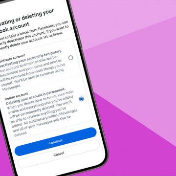 How to Deactivate or Delete Facebook on an iPhone