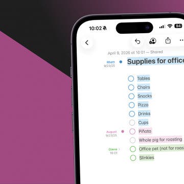 How to View Edit History: iPhone Shared Notes