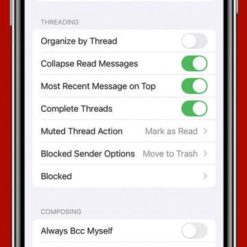 How to Turn Off Email Threads in Mail (iOS 17)