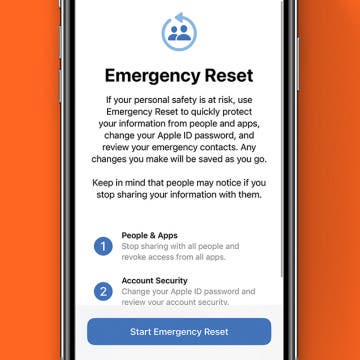 Instantly Protect Your Digital or Personal Safety on iPhone with Emergency Reset in Safety Check (iOS 17)