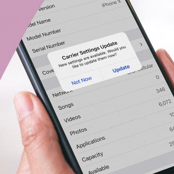 How to Manually Check for Carrier Settings Update on iPhone