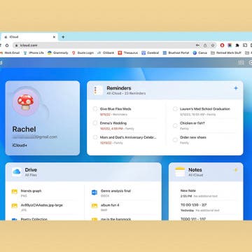 Customize the iCloud Website