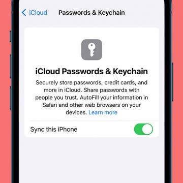 How to Enable iCloud Keychain on Your iPhone or iPad (iOS 17)