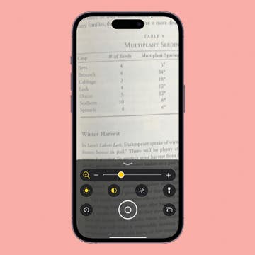 How to Use the Magnifier on an iPhone or iPad
