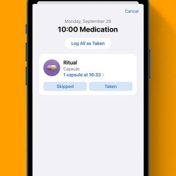 Get medication reminders iPhone top image