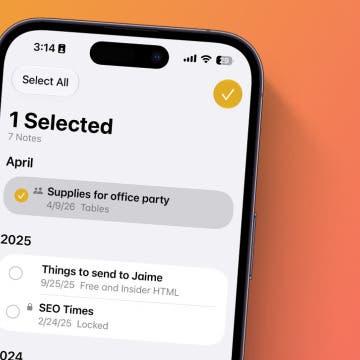 Move a Note into a Folder in the Notes App