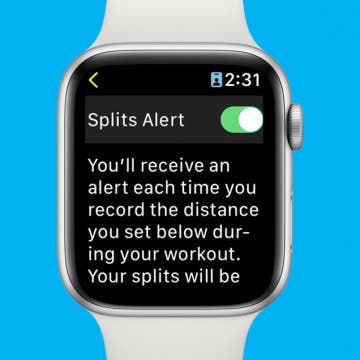 Apple Watch notifications workout