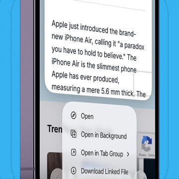 How to Open a Tab in the Background on iPhone