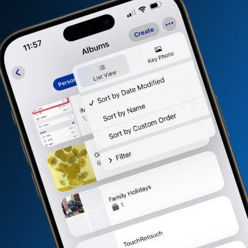 How to Rearrange & Organize Photo Albums on iPhone & iPad