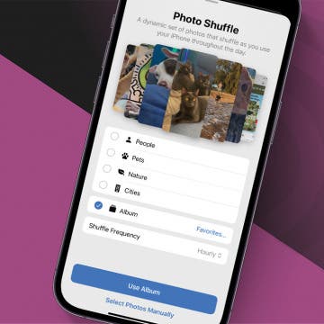 Use Album Photo Shuffle on iPhone Background Lock Screen