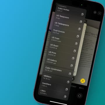 Make Quick Conversions on Your Camera with Live Text