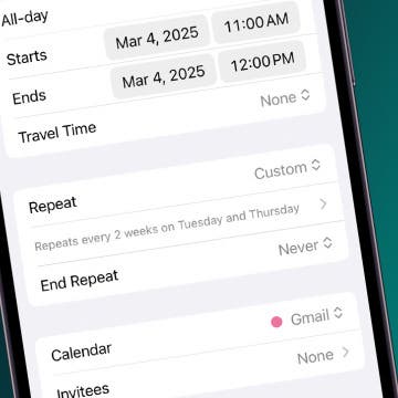 How to Add Recurring Events to iPhone Calendar