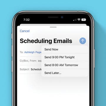 how to schedule email in Apple Mail