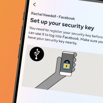 How to Add a Security Key to Facebook