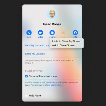 how to screen share on Mac