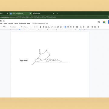 How to Sign a Document in Google Docs