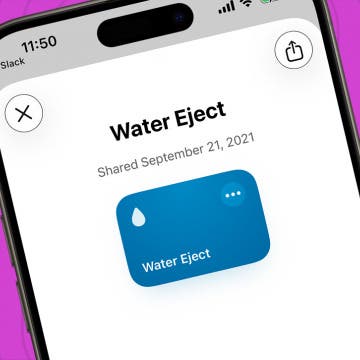 How to Use the Hidden Water Eject Shortcut on iPhone