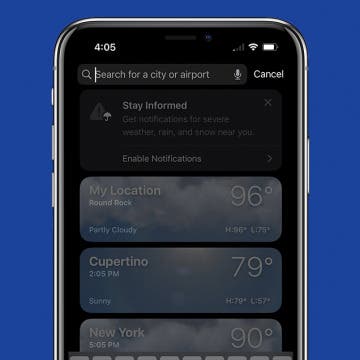 How to Change Weather Location on iPad & iPhone Weather App