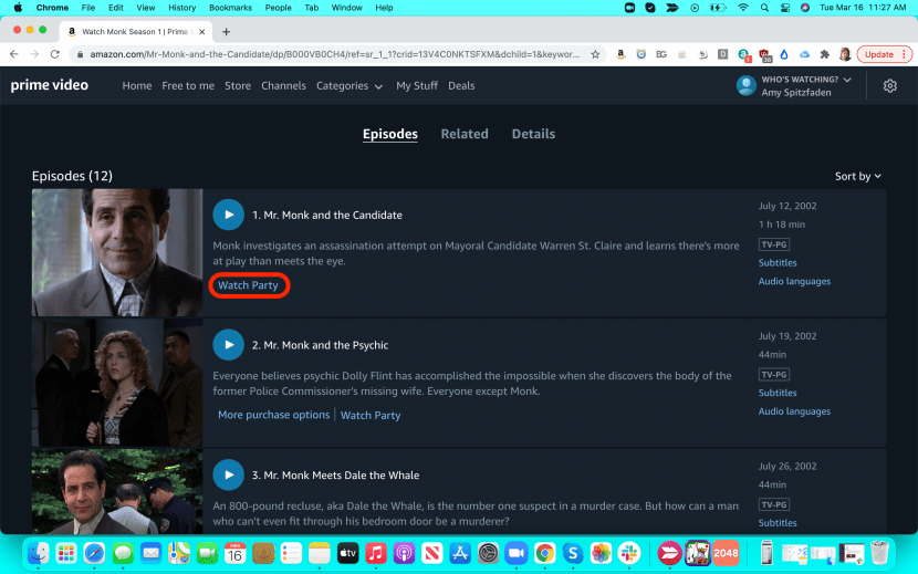 Host amazon prime watch party on sale