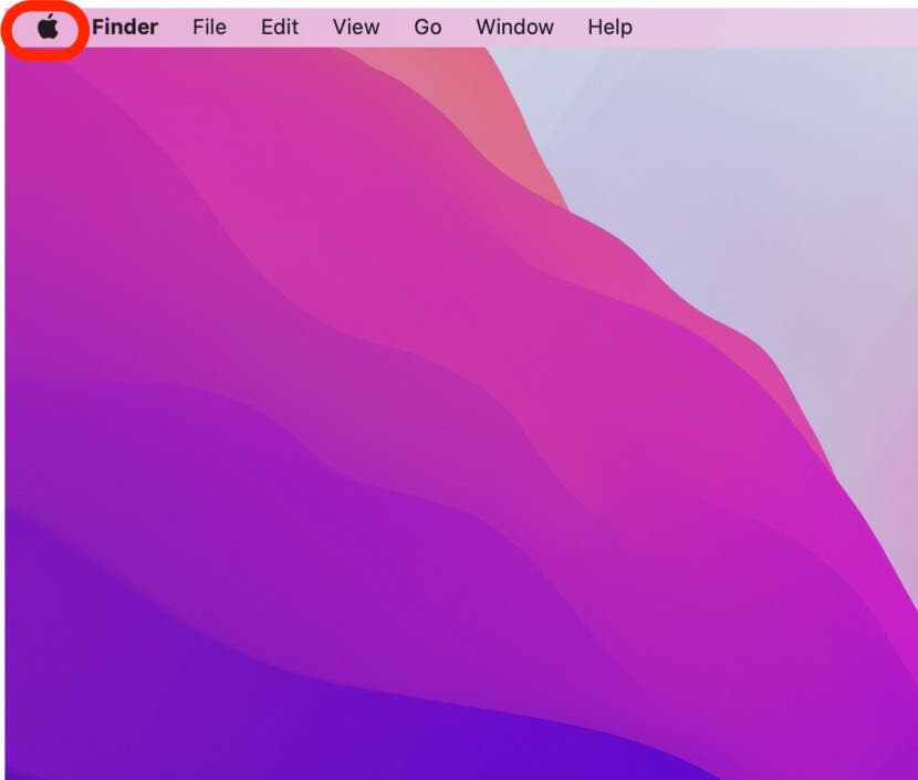 Change Profile Picture Step 1 - Apple Menu