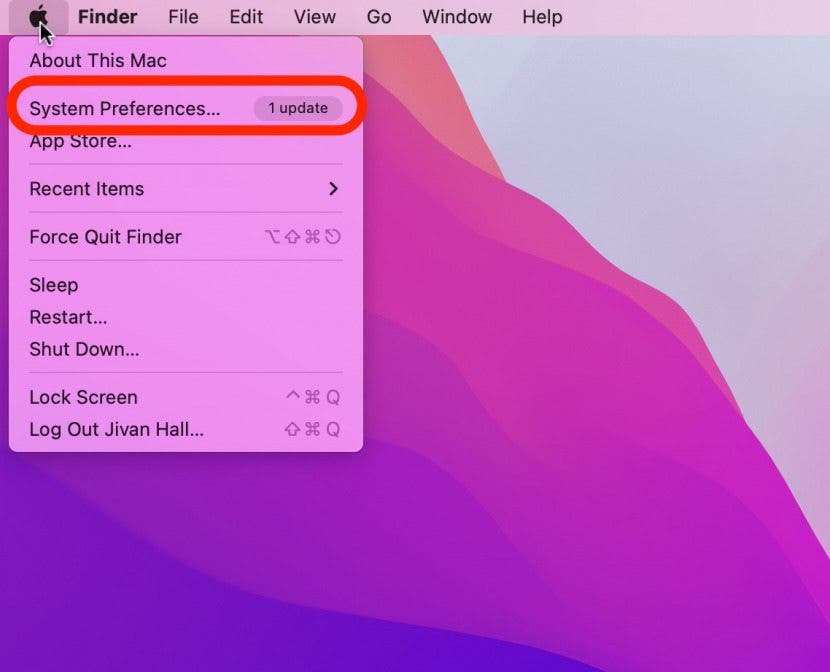 Change Profile Picture Step 2 - System Preferences