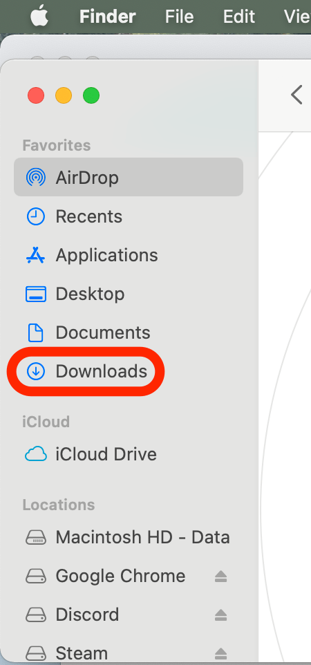 Click on Downloads