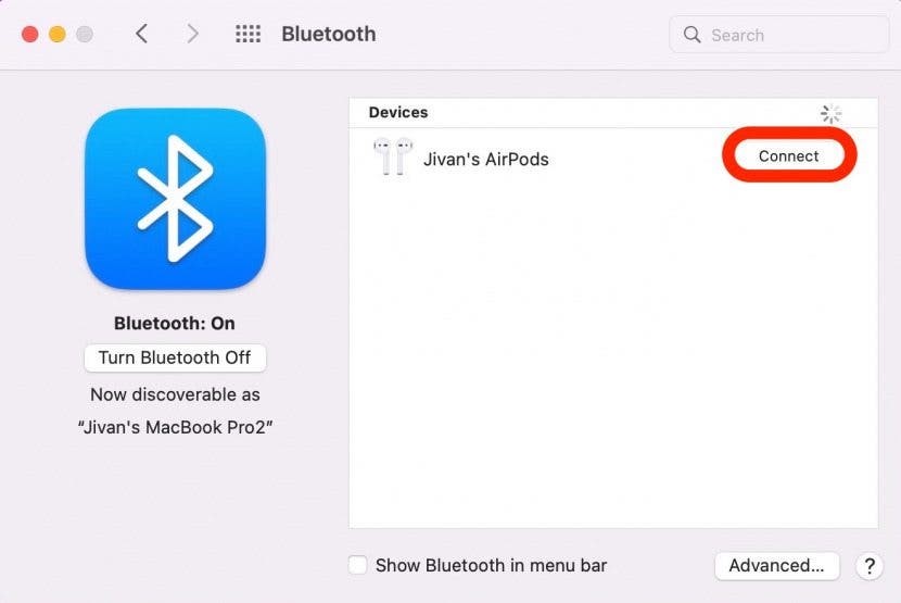 How to Pair Bluetooth Headphones to Mac Step 7 - Connect